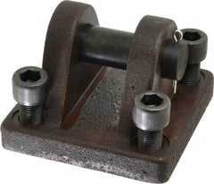 Schrader Bellows - Hydraulic Cylinder Cap Clevis Mounting Kit - 3-1/4" Bore - USA Tool & Supply