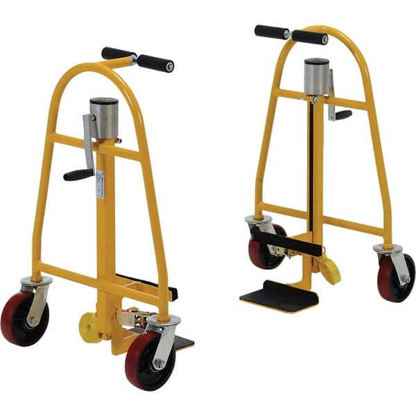 Vestil - 1,300 Lb Capacity 15" OAH Crate Mover - Steel, Polyurethane Wheels - USA Tool & Supply