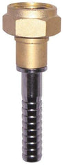 SuperKlean - 3/4 FGHT x 1/2" Hose Barb, FGHT x Hose Barb Swivel - Brass & Stainless Steel - USA Tool & Supply