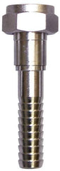 SuperKlean - FGHT x 5/8" Hose Barb, FGHT x Hose Barb Swivel - Stainless Steel - USA Tool & Supply
