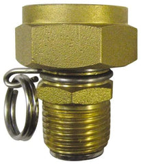 SuperKlean - 1/2 & 3/4 MNPT x FGHT Swivel Hose Adapter - Brass & Stainless Steel - USA Tool & Supply
