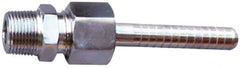 SuperKlean - NPT x 1/2" Hose Barb, 3 Piece Mixer Adapter - Stainless Steel - USA Tool & Supply