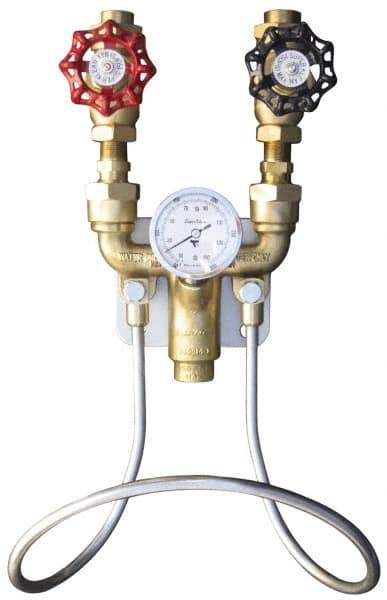 SuperKlean - 150 Max psi, Brass Water Mixing Valve & Unit - FNPT End Connections - USA Tool & Supply