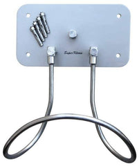 SuperKlean - Air & Water Hose Rack - Stainless Steel Plate, Bolts & Anchor Bolts - USA Tool & Supply
