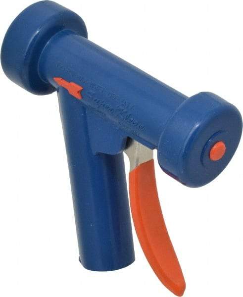 SuperKlean - Insulated, Aluminum Pistol Grip Spray Nozzle for 1/2" Pipe - Light Blue, 1/2 NPT - USA Tool & Supply