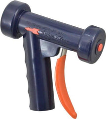 SuperKlean - Insulated, Brass Pistol Grip Spray Nozzle for 1/2" Pipe - Dark Blue, 1/2 NPT - USA Tool & Supply