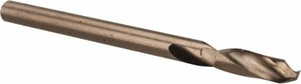 Cleveland - 0.1181" 135° Spiral Flute Cobalt Screw Machine Drill Bit - USA Tool & Supply