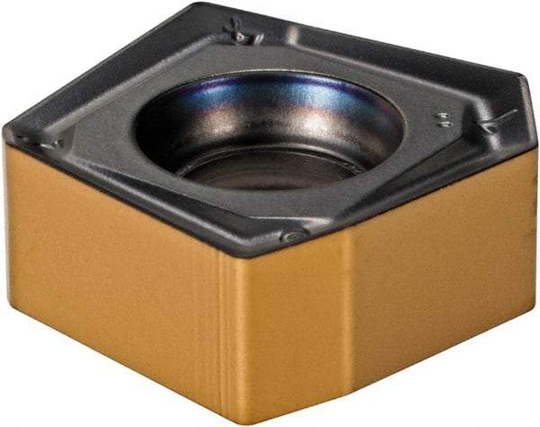 Iscar - S845 SNMU1305 Grade IC810 Carbide Milling Insert - AlTiN/TiN Finish, 0.2441" Thick, 13mm Inscribed Circle, 0.8mm Corner Radius - USA Tool & Supply