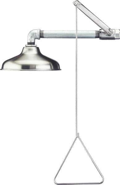 PRO-SAFE - Plumbed Drench Showers Mount: Horizontal Shower Head Material: Stainless Steel - USA Tool & Supply