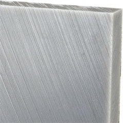 Made in USA - 1/2" Thick x 24" Wide x 3' Long, Polyethylene (UHMW) Sheet - Gray, Oil-Filled Grade - USA Tool & Supply