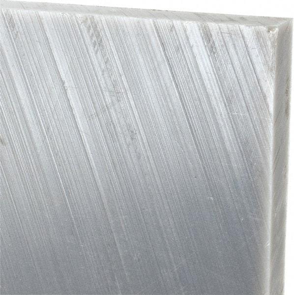 Made in USA - 3/8" Thick x 24" Wide x 4' Long, Polyethylene (UHMW) Sheet - Black, Oil-Filled Grade - USA Tool & Supply