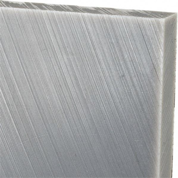 Made in USA - 1/2" Thick x 24" Wide x 4' Long, Polyethylene (UHMW) Sheet - Black, Oil-Filled Grade - USA Tool & Supply