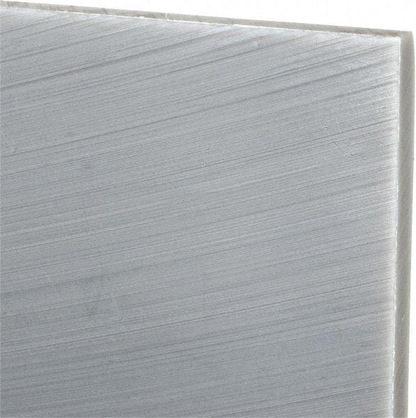 Made in USA - 1/4" Thick x 48" Wide x 5' Long, Polyethylene (UHMW) Sheet - Black, Oil-Filled Grade - USA Tool & Supply
