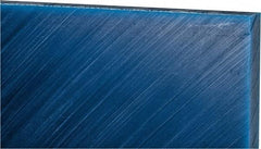 Made in USA - 1-1/2" Thick x 12" Wide x 2' Long, Polyethylene (UHMW) Sheet - Blue, Glass-Filled Grade - USA Tool & Supply