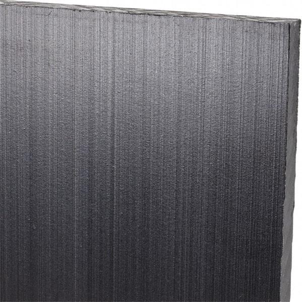 Made in USA - 1/4" Thick x 12" Wide x 1' Long, Polyethylene (UHMW) Sheet - Black, Antistatic Grade - USA Tool & Supply