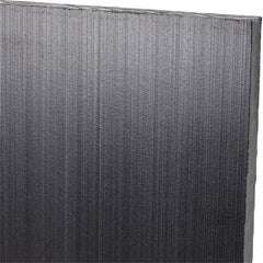 Made in USA - 1/4" Thick x 12" Wide x 1' Long, Polyethylene (UHMW) Sheet - Black, Antistatic Grade - USA Tool & Supply