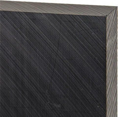 Made in USA - 1" Thick x 12" Wide x 1' Long, Polyethylene (UHMW) Sheet - Black, Antistatic Grade - USA Tool & Supply