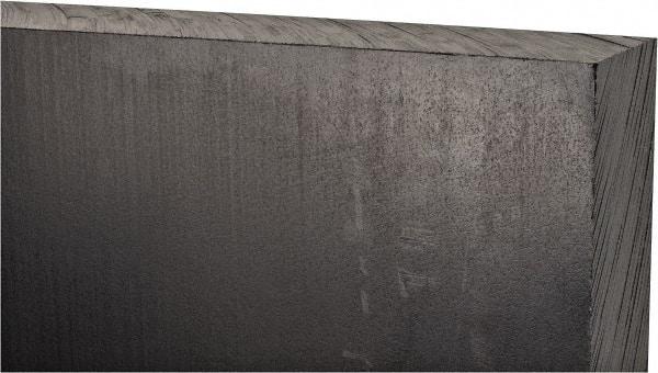 Made in USA - 1-1/2" Thick x 12" Wide x 1' Long, Polyethylene (UHMW) Sheet - Black, Antistatic Grade - USA Tool & Supply