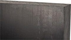 Made in USA - 1-1/2" Thick x 12" Wide x 1' Long, Polyethylene (UHMW) Sheet - Black, Antistatic Grade - USA Tool & Supply