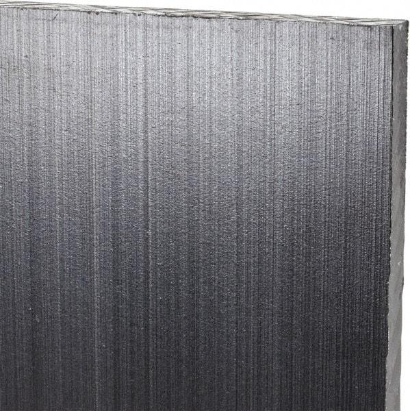 Made in USA - 1/4" Thick x 12" Wide x 2' Long, Polyethylene (UHMW) Sheet - Black, Antistatic Grade - USA Tool & Supply