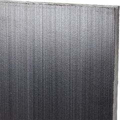 Made in USA - 1/4" Thick x 12" Wide x 2' Long, Polyethylene (UHMW) Sheet - Black, Antistatic Grade - USA Tool & Supply
