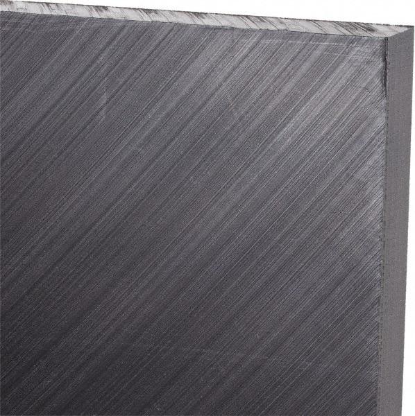 Made in USA - 3/8" Thick x 12" Wide x 3' Long, Polyethylene (UHMW) Sheet - Black, Antistatic Grade - USA Tool & Supply