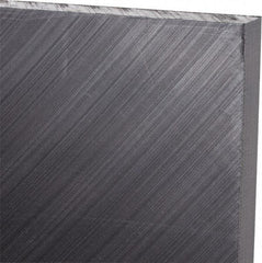 Made in USA - 3/8" Thick x 12" Wide x 3' Long, Polyethylene (UHMW) Sheet - Black, Antistatic Grade - USA Tool & Supply
