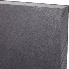 Made in USA - 1/2" Thick x 12" Wide x 3' Long, Polyethylene (UHMW) Sheet - Black, Antistatic Grade - USA Tool & Supply