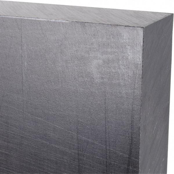 Made in USA - 1" Thick x 12" Wide x 3' Long, Polyethylene (UHMW) Sheet - Black, Antistatic Grade - USA Tool & Supply