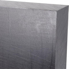 Made in USA - 1" Thick x 12" Wide x 3' Long, Polyethylene (UHMW) Sheet - Black, Antistatic Grade - USA Tool & Supply