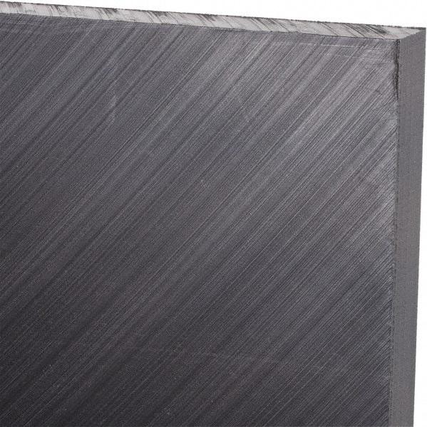 Made in USA - 3/8" Thick x 24" Wide x 2' Long, Polyethylene (UHMW) Sheet - Black, Antistatic Grade - USA Tool & Supply