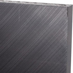 Made in USA - 3/8" Thick x 24" Wide x 2' Long, Polyethylene (UHMW) Sheet - Black, Antistatic Grade - USA Tool & Supply