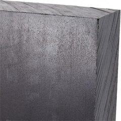Made in USA - 1-1/2" Thick x 24" Wide x 2' Long, Polyethylene (UHMW) Sheet - Black, Antistatic Grade - USA Tool & Supply