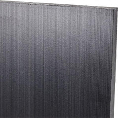 Made in USA - 1/4" Thick x 24" Wide x 3' Long, Polyethylene (UHMW) Sheet - Black, Antistatic Grade - USA Tool & Supply