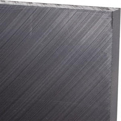 Made in USA - 3/8" Thick x 24" Wide x 3' Long, Polyethylene (UHMW) Sheet - Black, Antistatic Grade - USA Tool & Supply