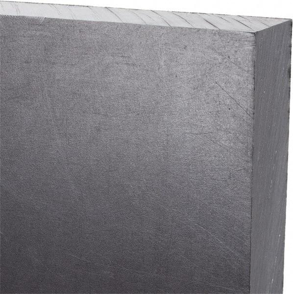 Made in USA - 3/4" Thick x 24" Wide x 3' Long, Polyethylene (UHMW) Sheet - Black, Antistatic Grade - USA Tool & Supply