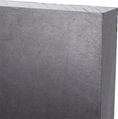 Made in USA - 3/4" Thick x 24" Wide x 3' Long, Polyethylene (UHMW) Sheet - Black, Antistatic Grade - USA Tool & Supply