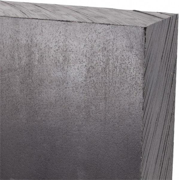 Made in USA - 3' x 24" x 1-1/2" Black Polyethylene (UHMW) Sheet - USA Tool & Supply