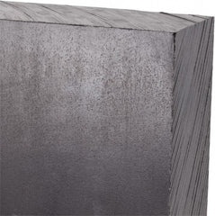 Made in USA - 3' x 24" x 1-1/2" Black Polyethylene (UHMW) Sheet - USA Tool & Supply