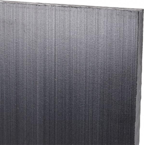 Made in USA - 1/4" Thick x 24" Wide x 4' Long, Polyethylene (UHMW) Sheet - Black, Antistatic Grade - USA Tool & Supply