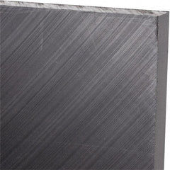 Made in USA - 3/8" Thick x 24" Wide x 4' Long, Polyethylene (UHMW) Sheet - Black, Antistatic Grade - USA Tool & Supply