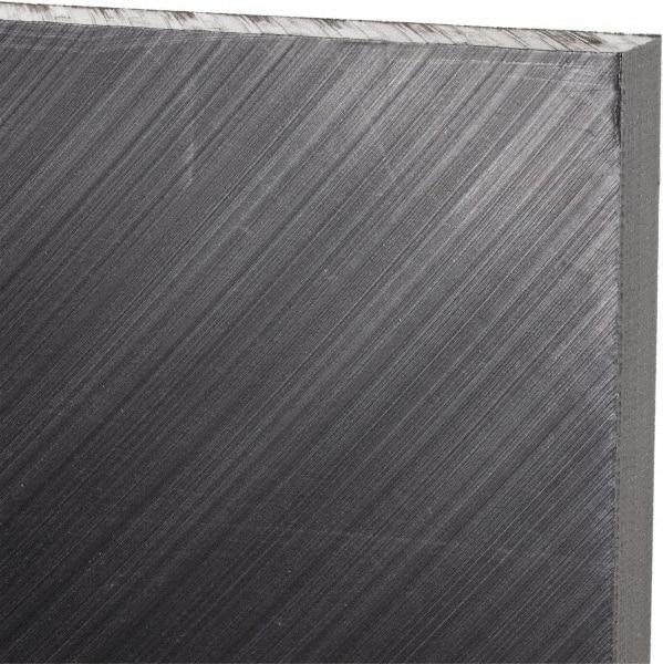 Made in USA - 1/2" Thick x 24" Wide x 4' Long, Polyethylene (UHMW) Sheet - Black, Antistatic Grade - USA Tool & Supply