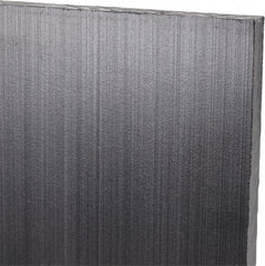 Made in USA - 1/4" Thick x 48" Wide x 5' Long, Polyethylene (UHMW) Sheet - Black, Antistatic Grade - USA Tool & Supply