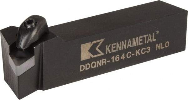 Kennametal - DDQN, Right Hand Cut, 27.5° Lead Angle, 1" Shank Height x 1" Shank Width, Negative Rake Indexable Turning Toolholder - 5" OAL, DN..43. Insert Compatibility, Series Kenclamp - USA Tool & Supply
