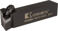 Kennametal - DDQN, Right Hand Cut, 27.5° Lead Angle, 1" Shank Height x 1" Shank Width, Negative Rake Indexable Turning Toolholder - 5" OAL, DN..43. Insert Compatibility, Series Kenclamp - USA Tool & Supply
