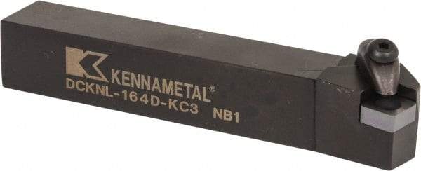 Kennametal - DCKN, Left Hand Cut, 15° Lead Angle, 1" Shank Height x 1" Shank Width, Negative Rake Indexable Turning Toolholder - 6" OAL, CN..42. Insert Compatibility, Series Kenclamp - USA Tool & Supply