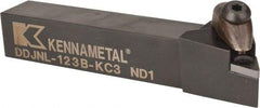 Kennametal - DDJN, Left Hand Cut, 3° Lead Angle, 3/4" Shank Height x 3/4" Shank Width, Negative Rake Indexable Turning Toolholder - 4-1/2" OAL, DN..33. Insert Compatibility, Series Kenclamp - USA Tool & Supply