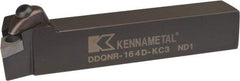 Kennametal - DDQN, Right Hand Cut, 27.5° Lead Angle, 1" Shank Height x 1" Shank Width, Negative Rake Indexable Turning Toolholder - 6" OAL, DN..43. Insert Compatibility, Series Kenclamp - USA Tool & Supply