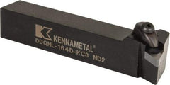 Kennametal - DDQN, Left Hand Cut, 27.5° Lead Angle, 1" Shank Height x 1" Shank Width, Negative Rake Indexable Turning Toolholder - 6" OAL, DN..43. Insert Compatibility, Series Kenclamp - USA Tool & Supply