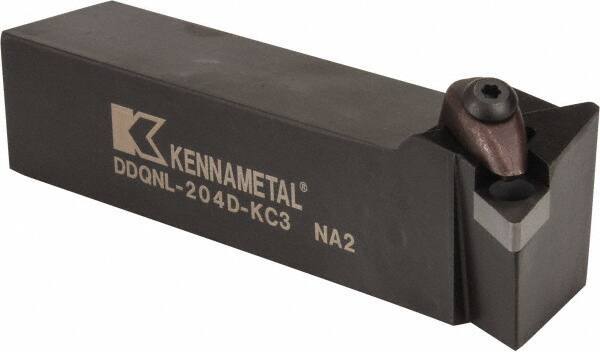 Kennametal - DDQN, Left Hand Cut, 27.5° Lead Angle, 1-1/4" Shank Height x 1-1/4" Shank Width, Negative Rake Indexable Turning Toolholder - 6" OAL, DN..43. Insert Compatibility, Series Kenclamp - USA Tool & Supply